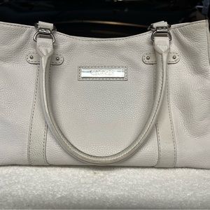 Calvin Klein Purse/Tote Handbag, white leather